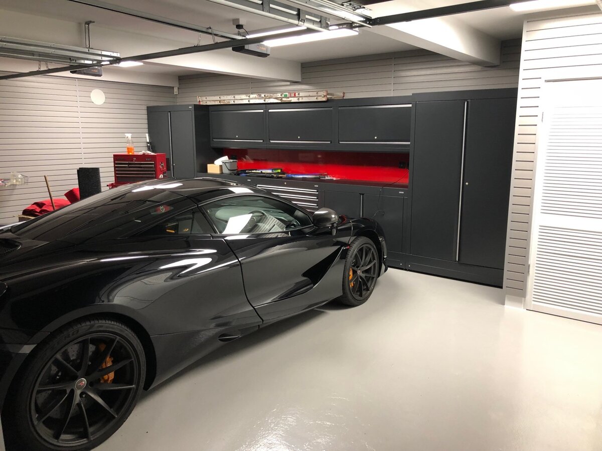 Bespoke garage fit-out with McLaren