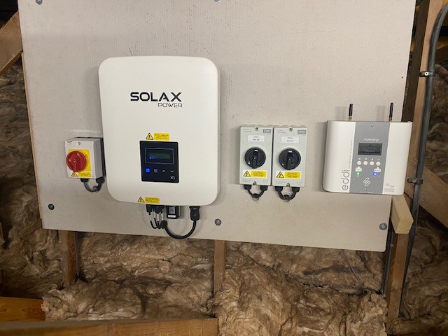 SolaX inverter with Myenergi Eddi energy diverter